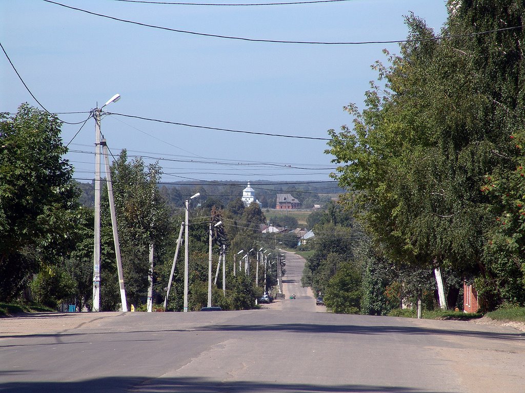 Мещовск. Центральная улица