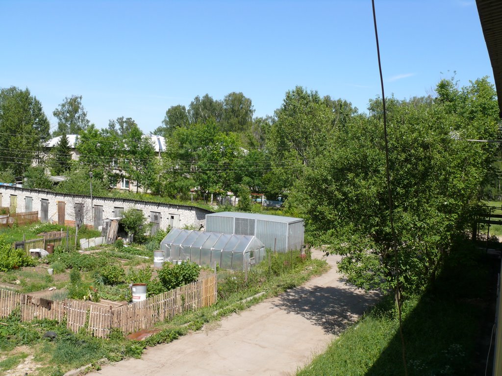Таруса. Вид из окна общежития.