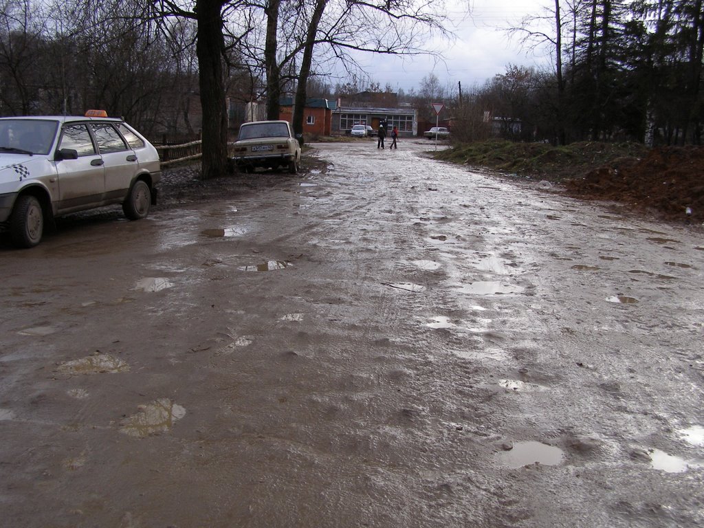 Таруса. Улица к магазину.