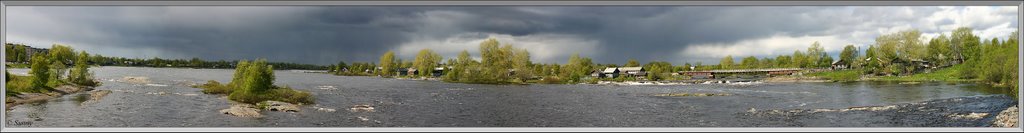 panorama of Lower Vig river
