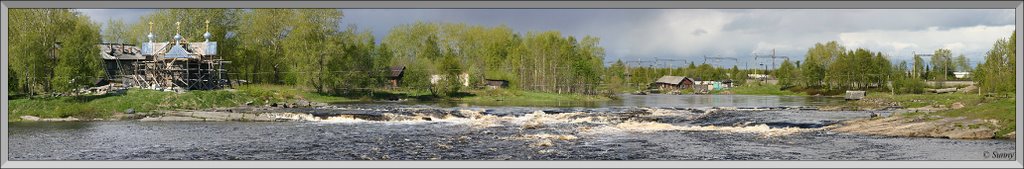Panorama of Lower Vig river (1) р. Нижний Выг