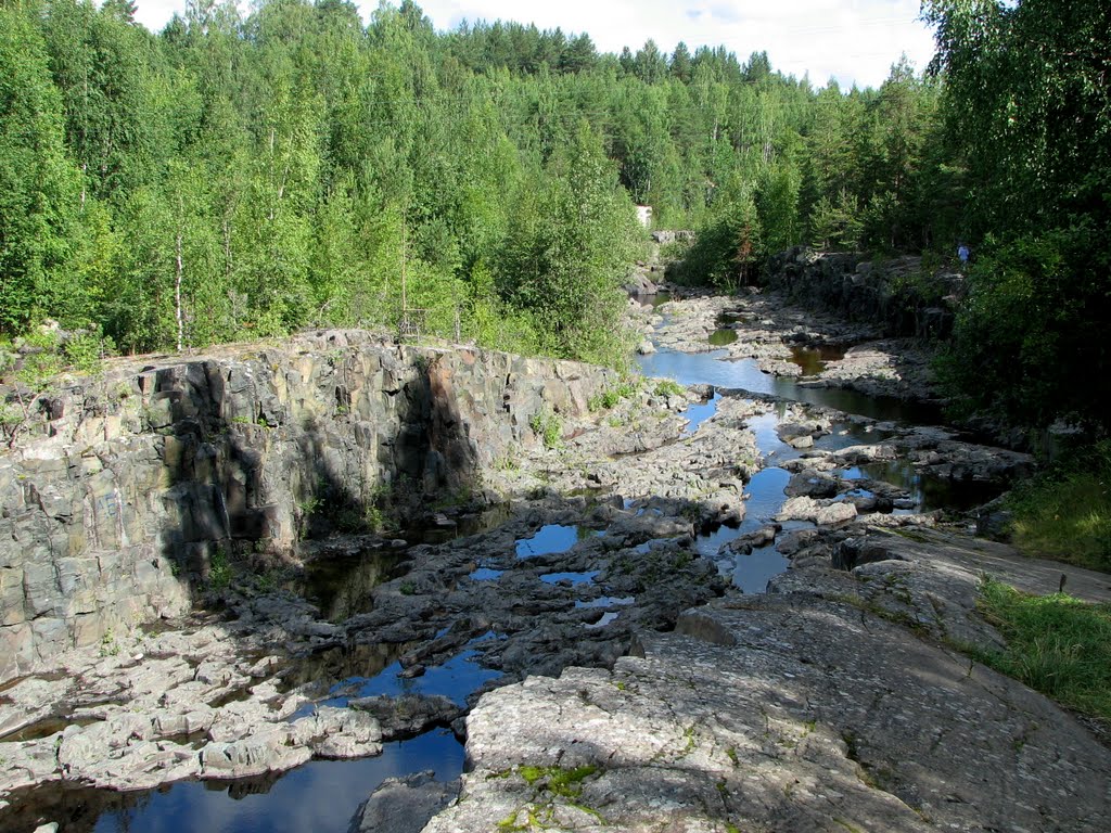 Гирвасский каньон реки Суны, Карелия.