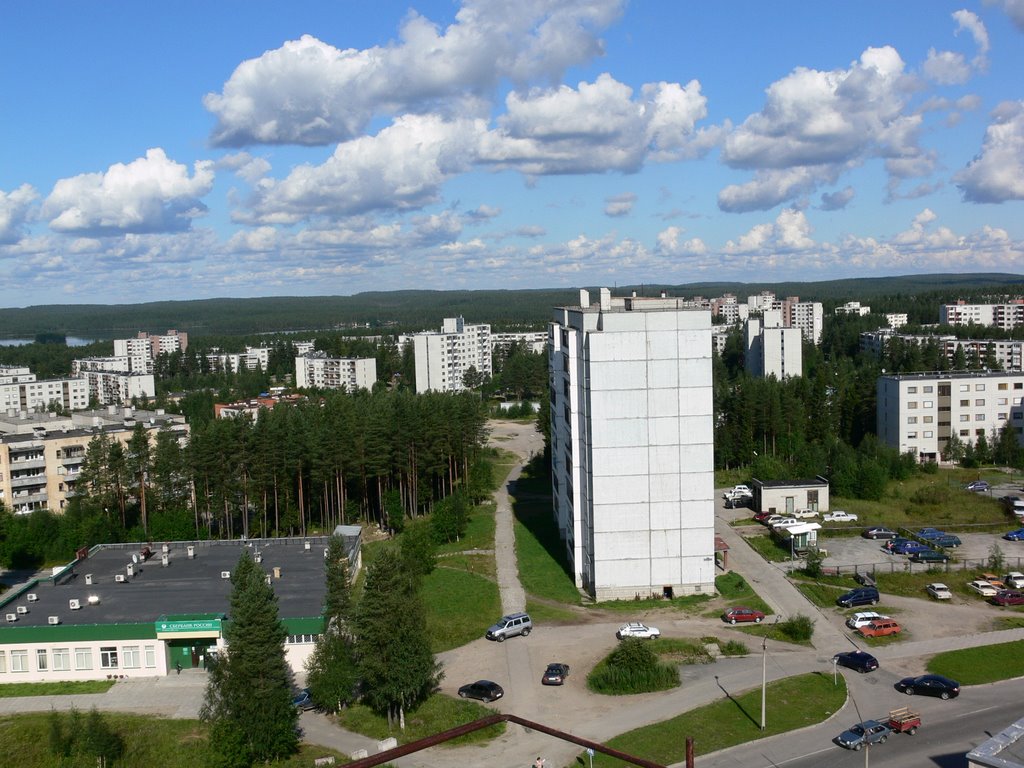 ул.Калевалы, 21. Фотосессия на крыше.  31.07.2009