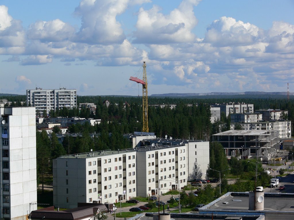 ул.Калевалы, 21. Фотосессия на крыше.  31.07.2009