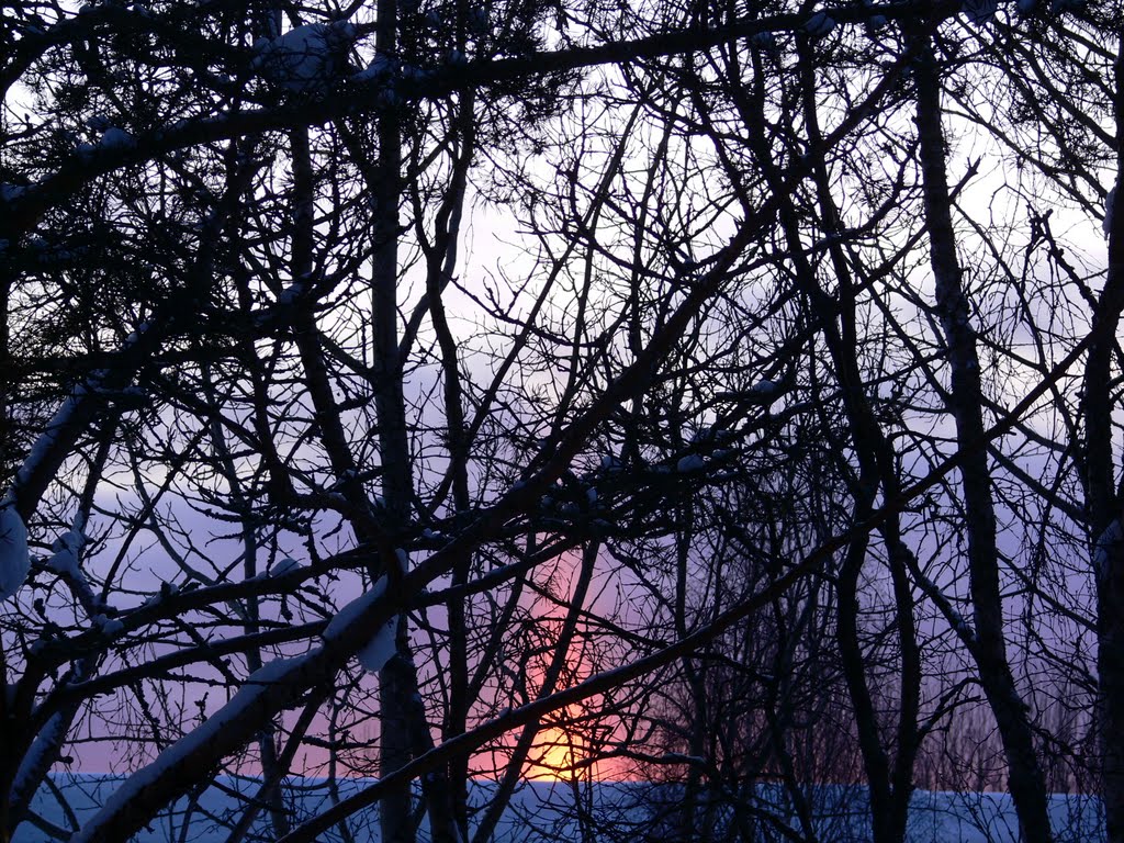 Мартовский закат. 06.03.2010.  18:28.