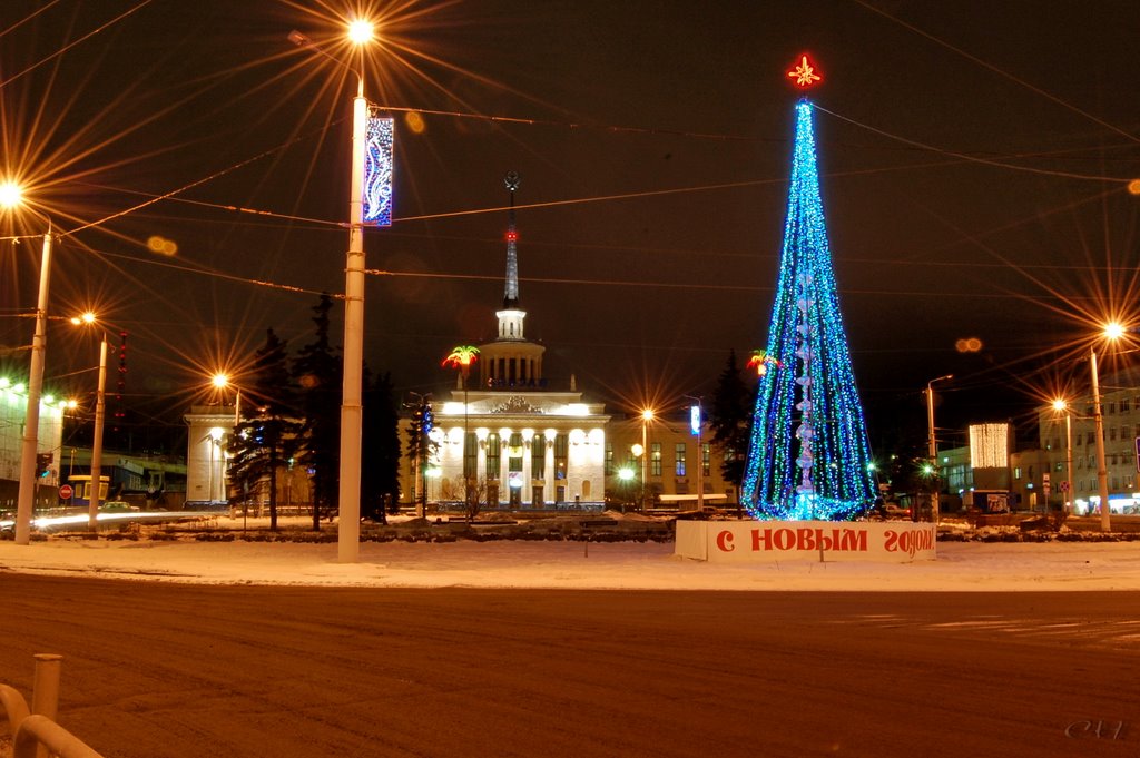Петрозаводск. Пл. Гагарина..ж/д вокзал