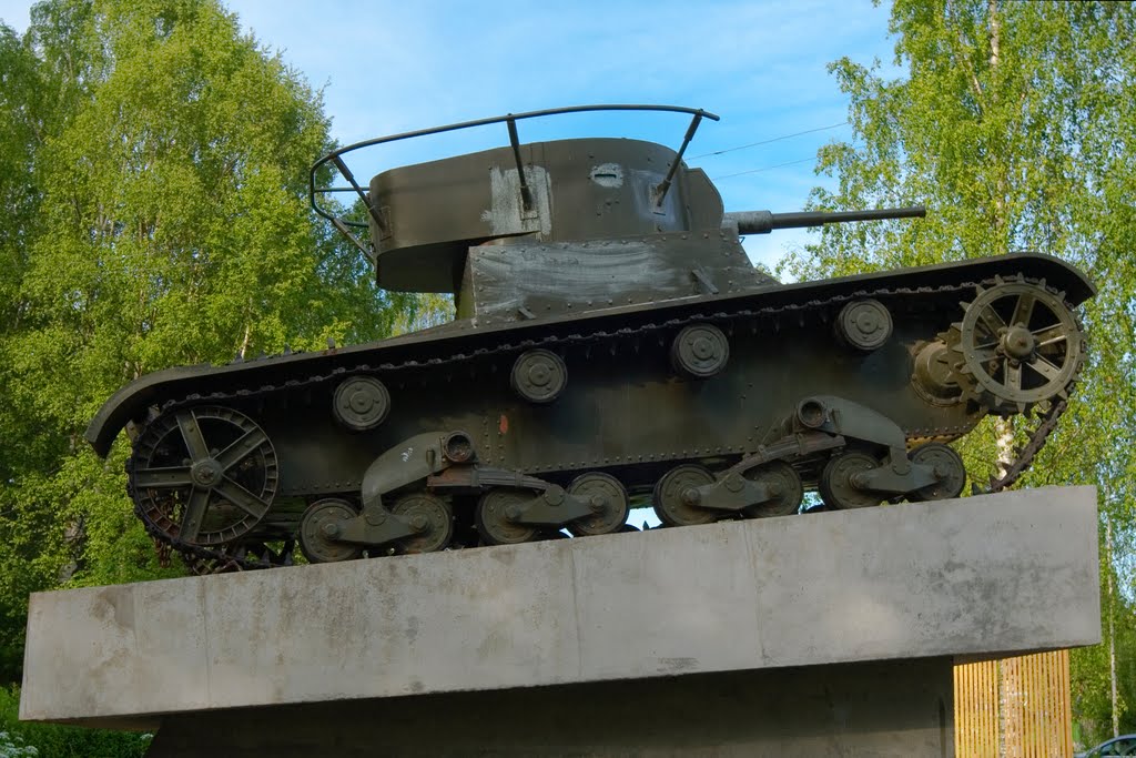 Tank in Pitkaranta