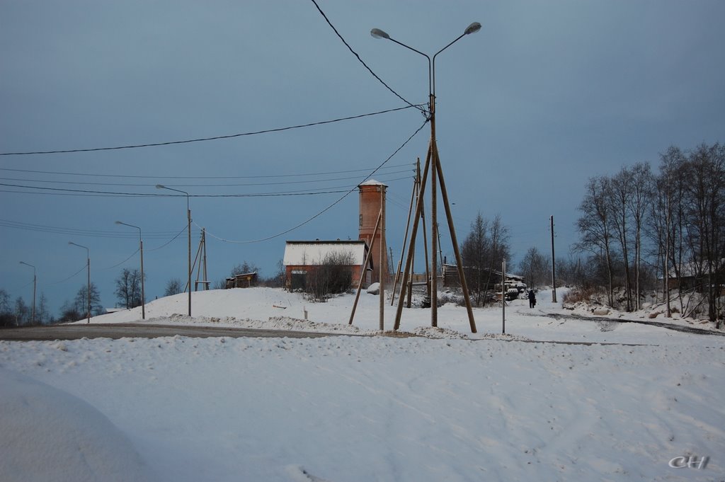 Пряжа. Водонапорная башня