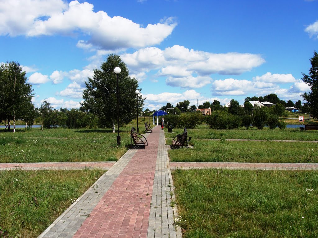 парк летом