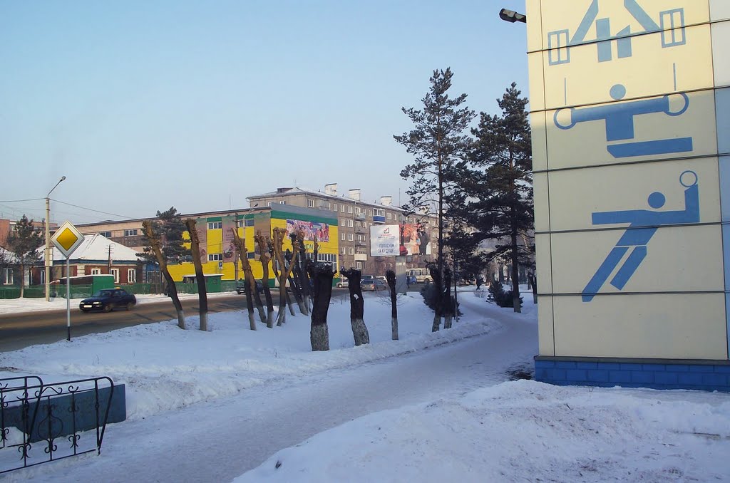 угол Дома спорта в Белово