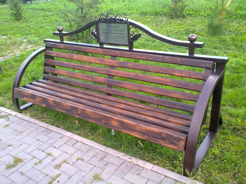 Парковый диван Амана Тулеева / Aman Tuleyevs park sofa.