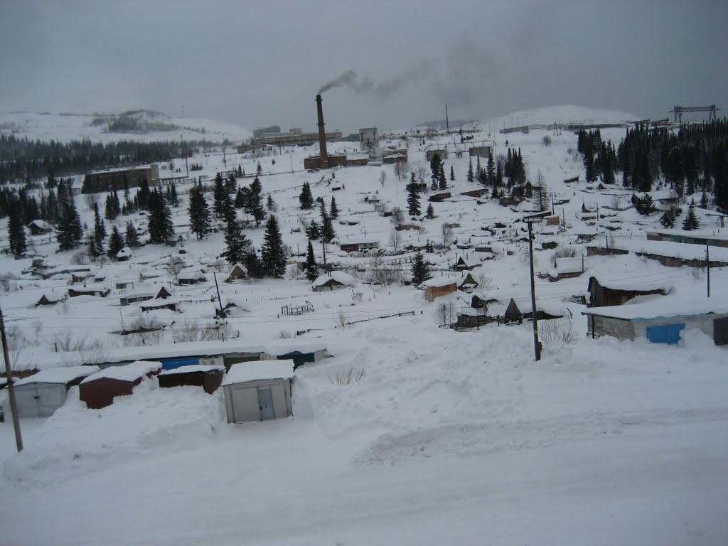 Белогорск. Зима 2011 Вид из окна
