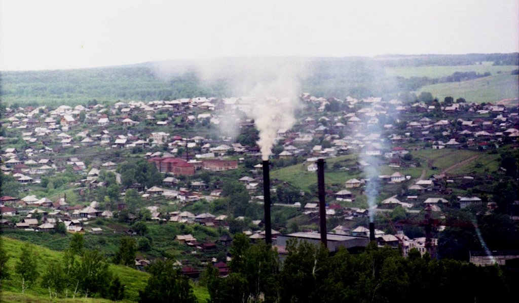 трубы ГМЗ и частный сектор Гурьевска