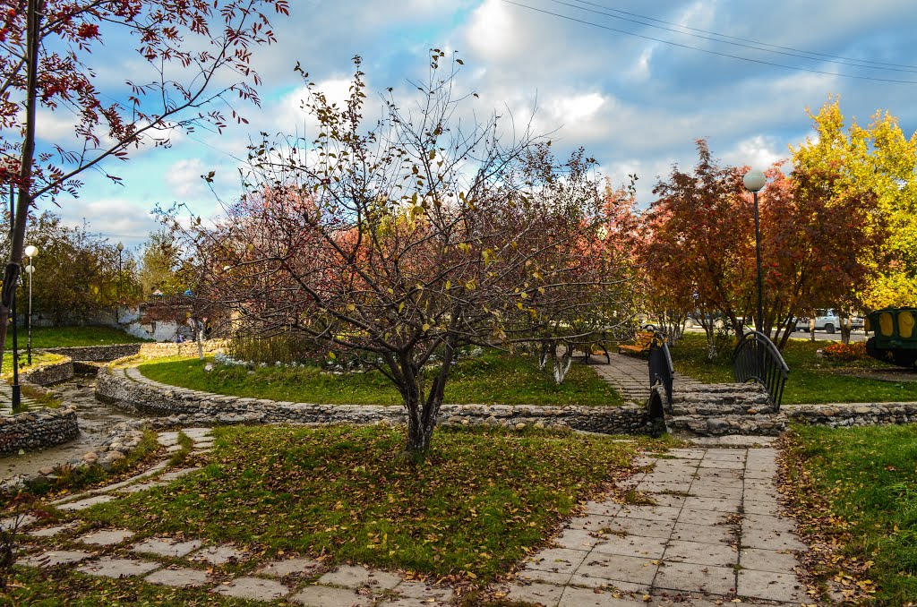 Осенний парк в Кедровке