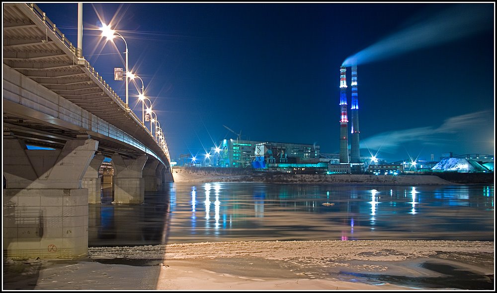ГРЭС & Кузнецкий мост (ночной вид)