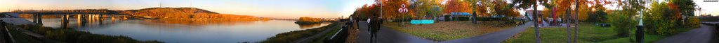 2009-10-01 Кемерово круговая панорама на набережной близ Парка Чудес