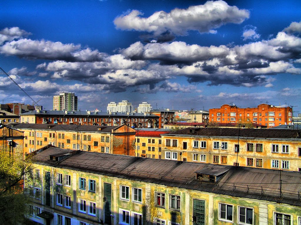 Новокузнецк, старый центр. Крыши 1