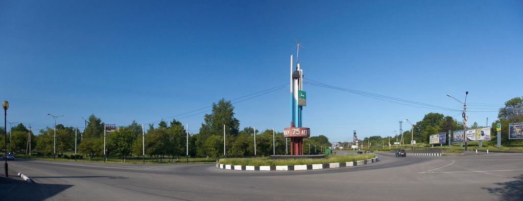 перекрёсток пр. Шахтёров и ул. Проспектной, июнь 2009
