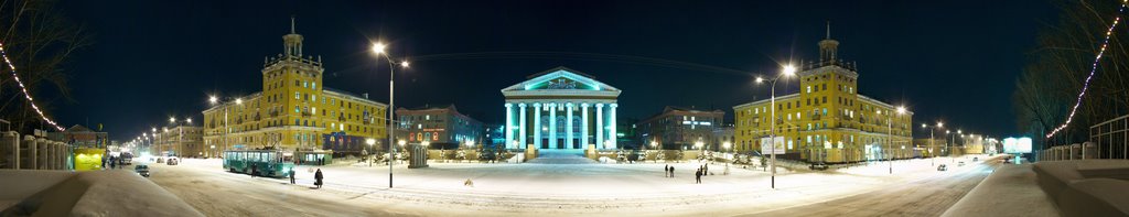 центр города, пр. Шахтёров, декабрь 2006