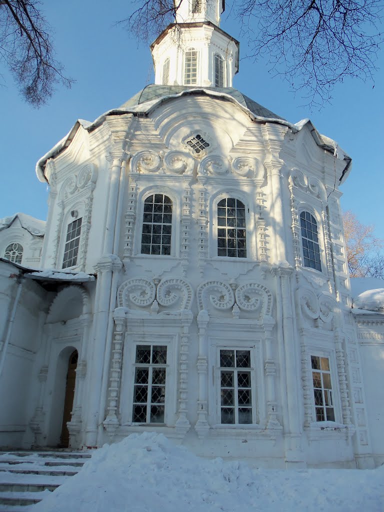 Каменные узоры Предтечинской церкви