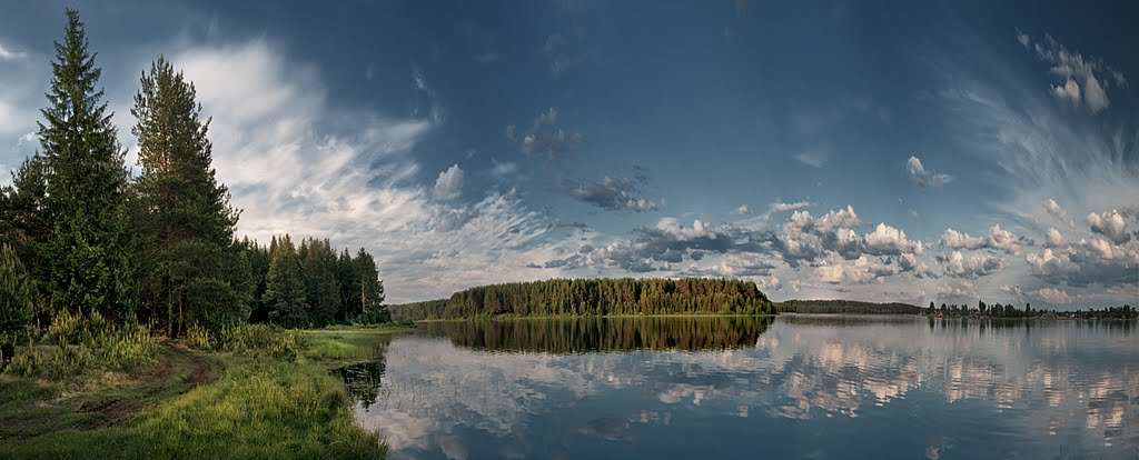 В последних лучах заката