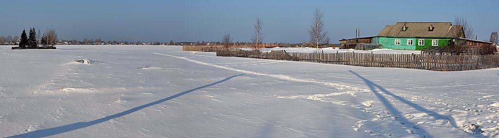 Вид на залив Большого пруда с Зареки