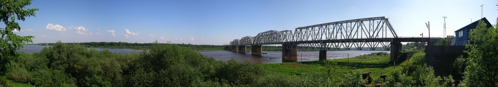Панорама. ЖД мост, г. Котельнич, Кировской обл.