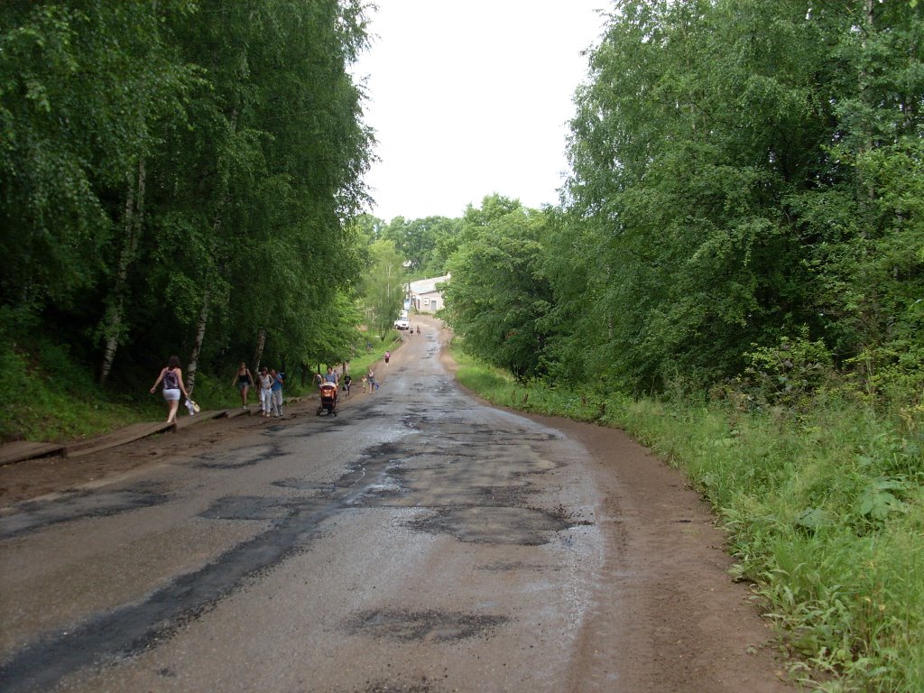 Спуск с "Милицейской горы" в центр