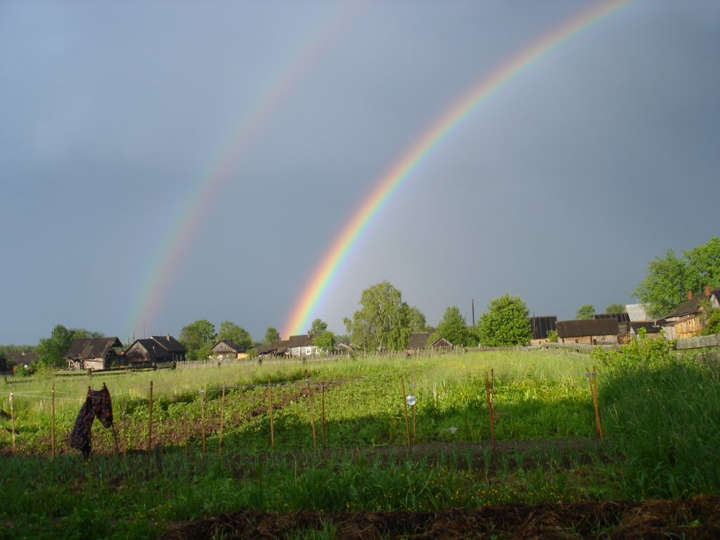 The Oparino Rainbow. Радуга летом в Опарино