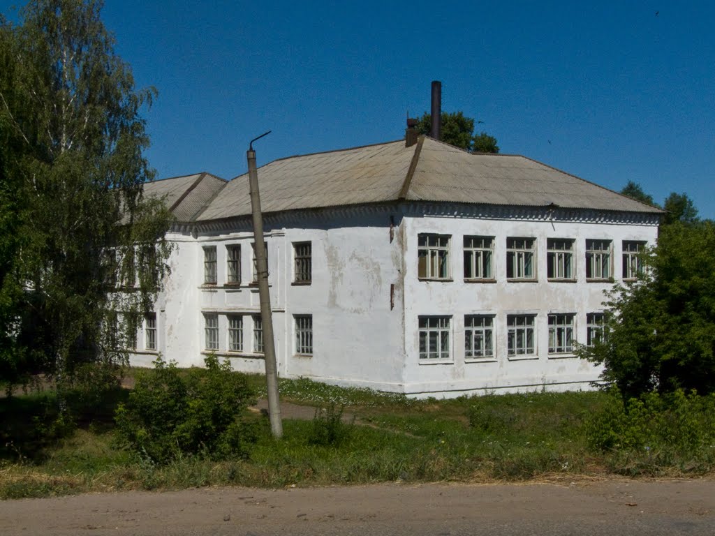 Санчурск. Здание бывшей школы (ныне - медучилища)