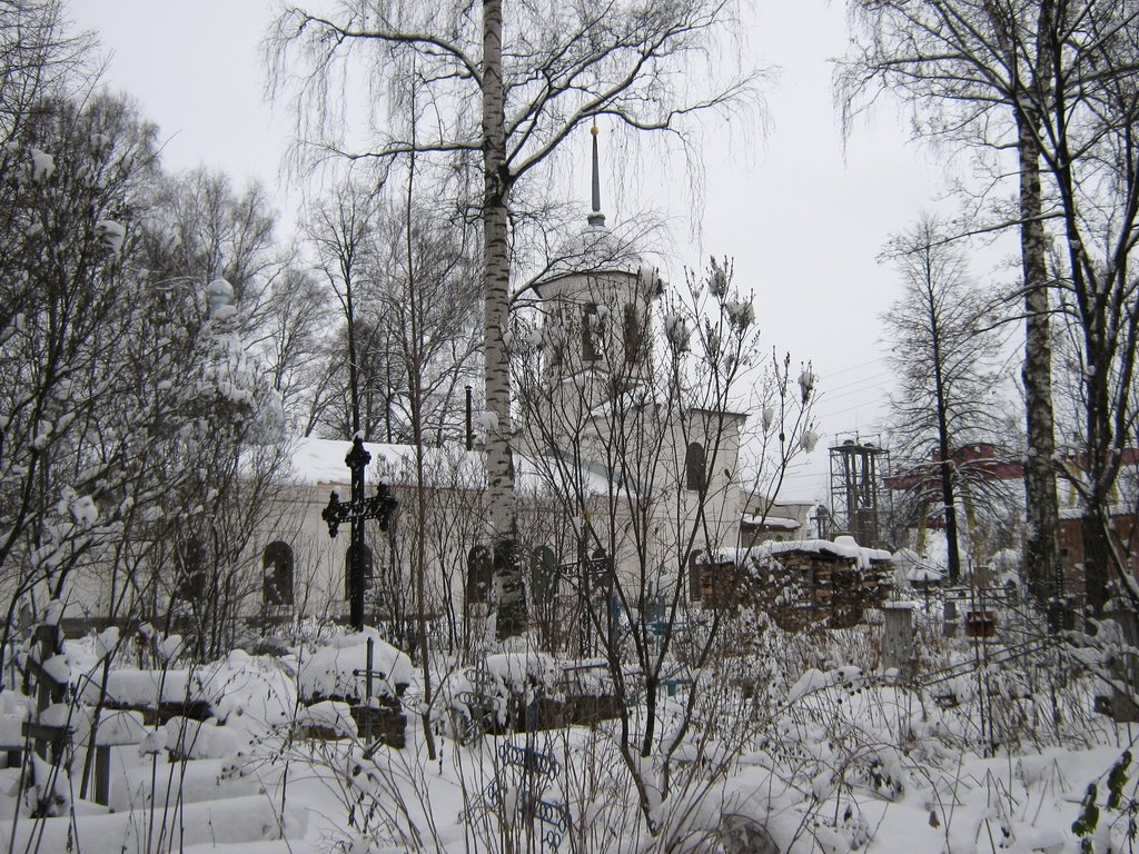 Троицкая церковь, вид от кладбища