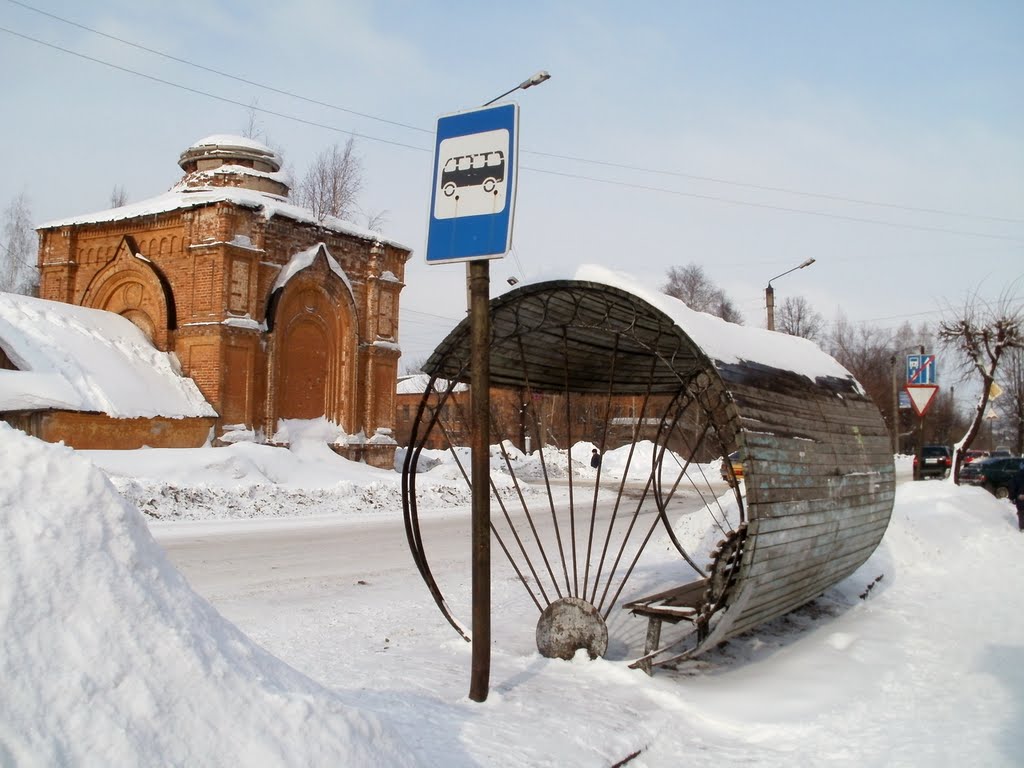 Цилиндр - остановка Христорождественский монастырь.
