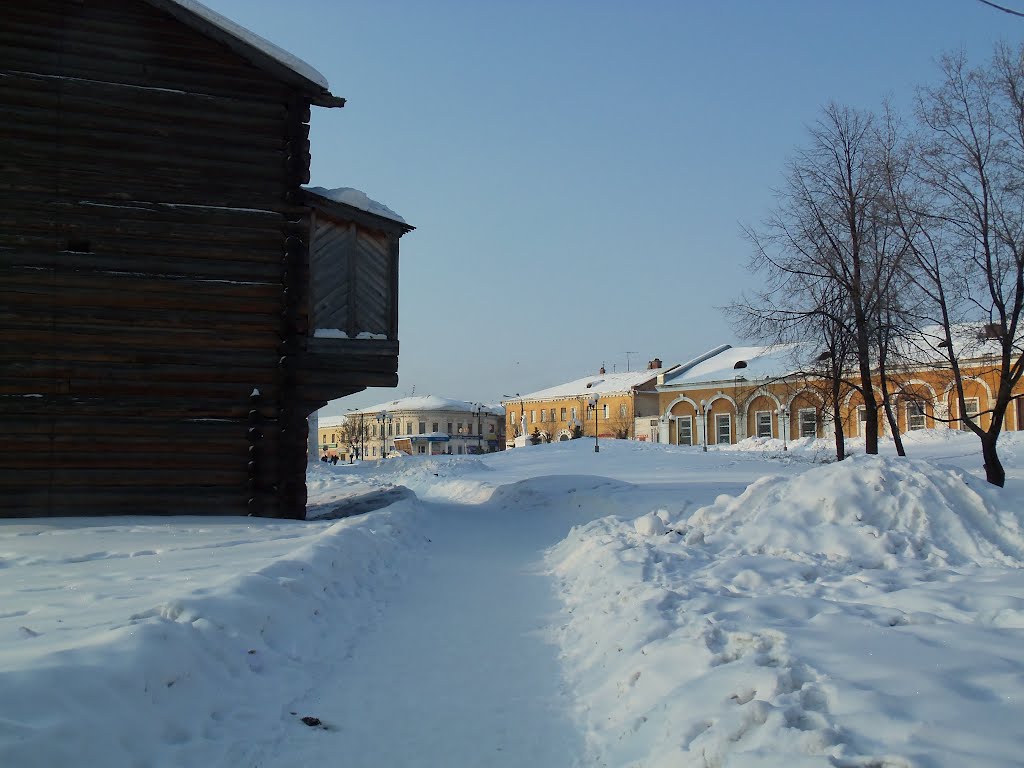 Дорожка к торговым рядам