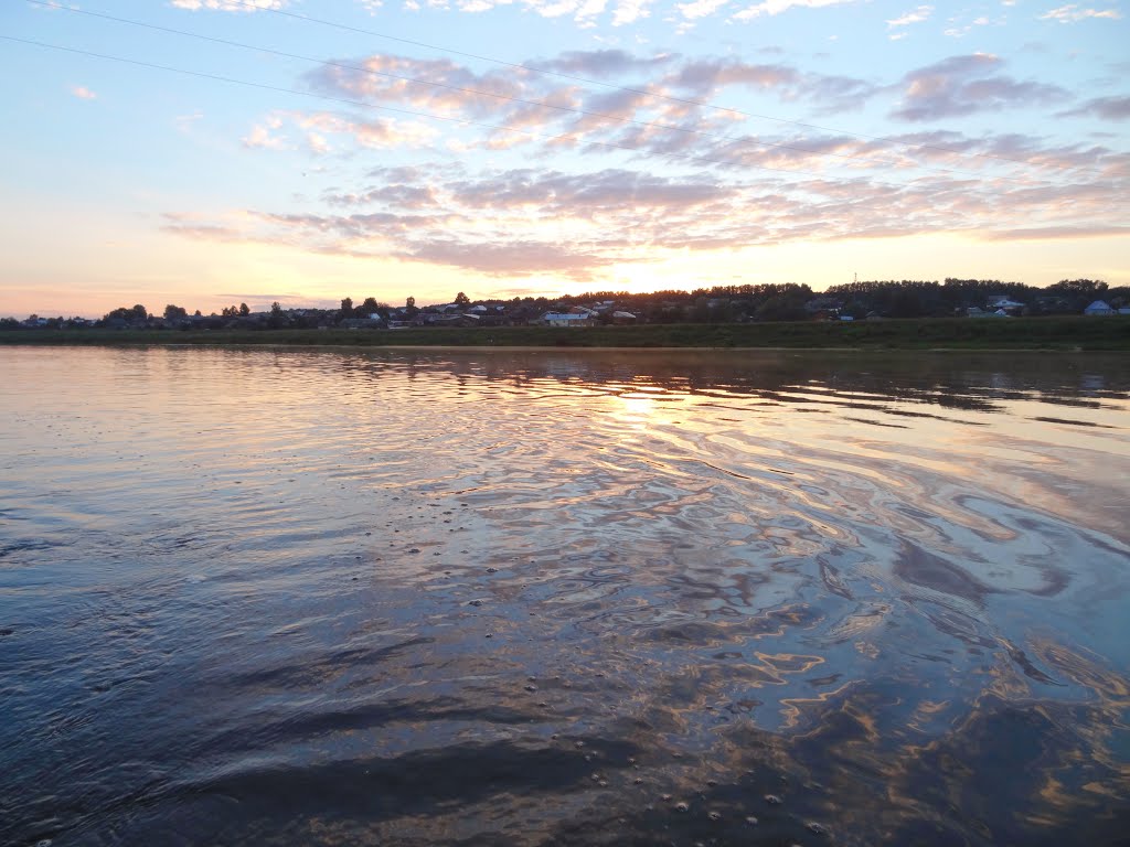 Жерновогорье вечер на р. Пижма