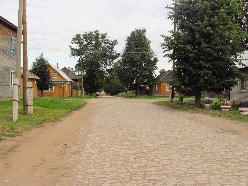 Мощёный перекрёсток