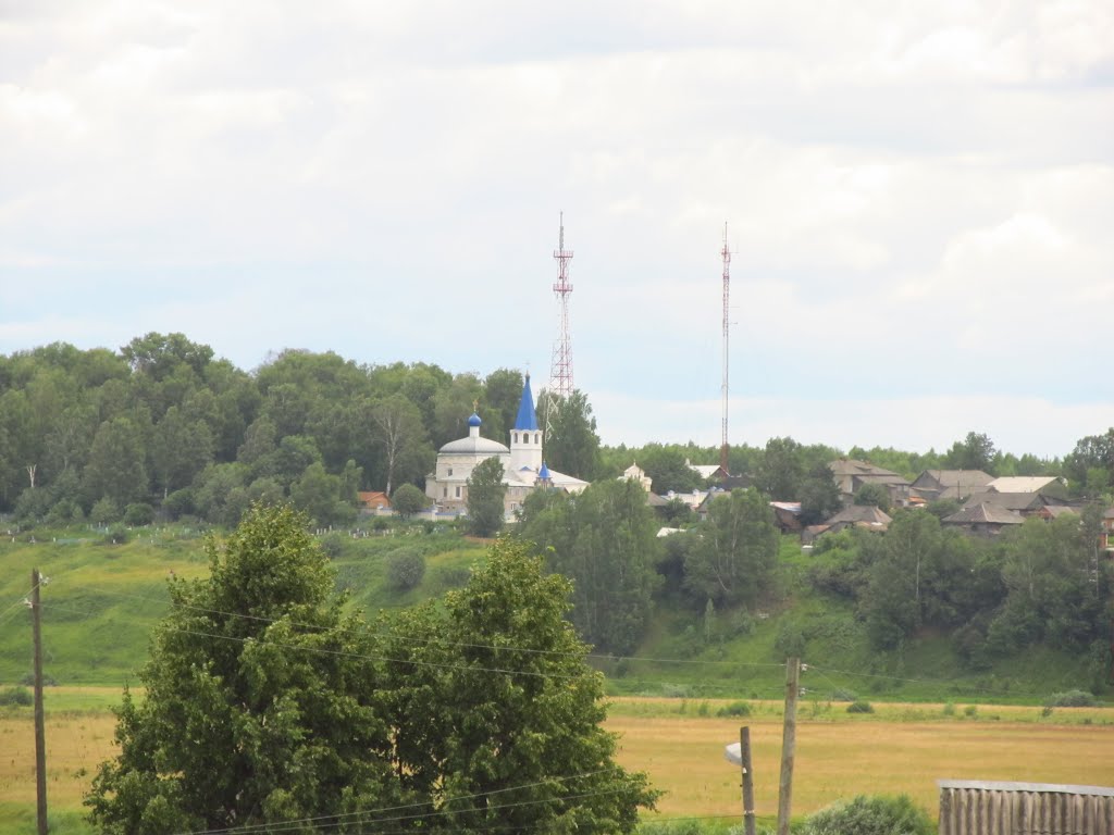 Вид на Монастырскую гору из Жерновогорья