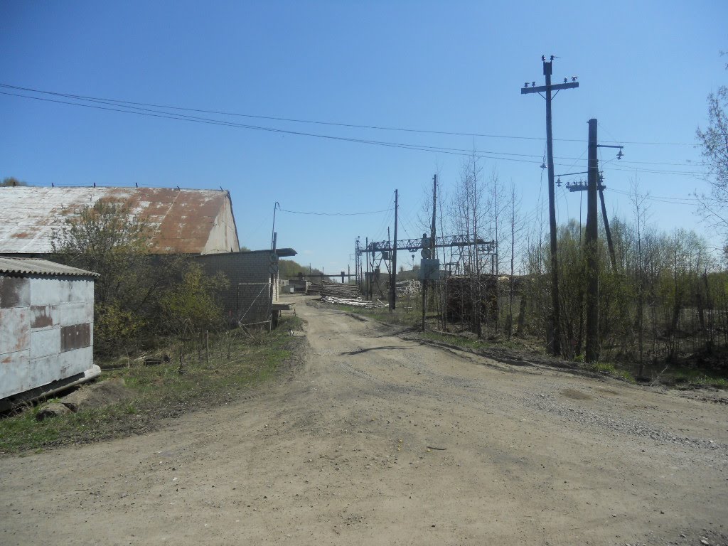 Въезд на Асфальтовый завод.