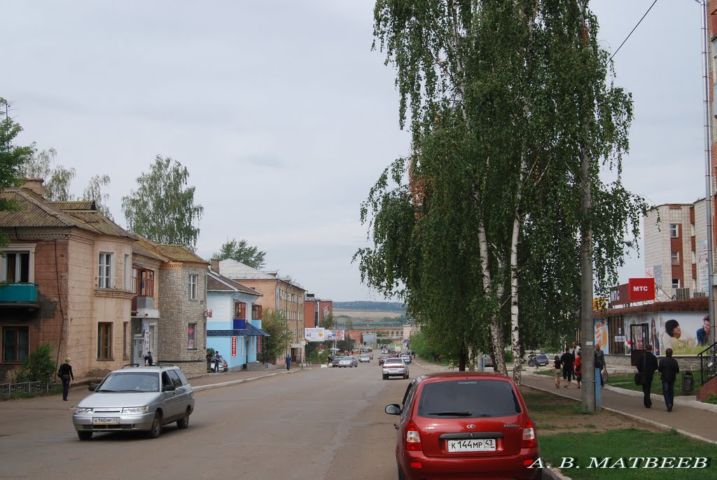 Вятские Поляны, ул. Гагарина/Vyatskiye Polyany, Gagarin st., 25.08.2010