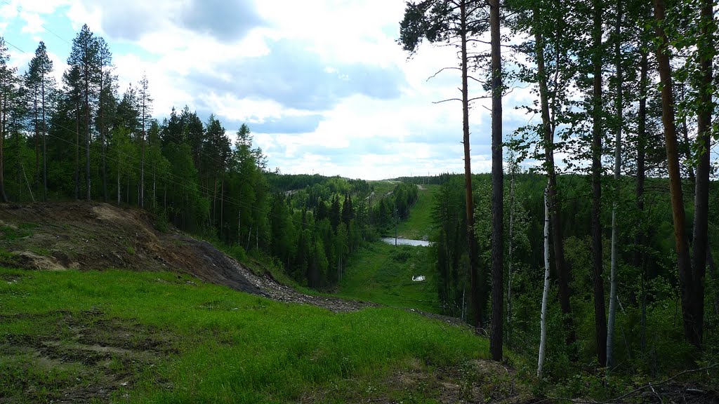 Дорога вдоль газопровода :: Road along a gas pipeline