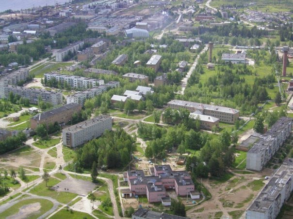 поселок городского типа Жешарт - вид сверху