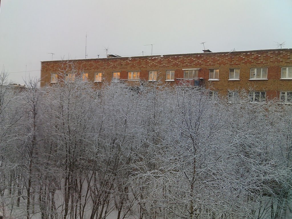 Закат в окнах