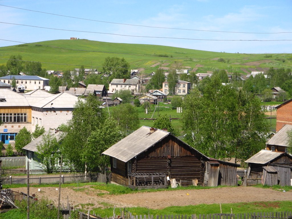 с.Койгородок (вид от гостиницы на курган)