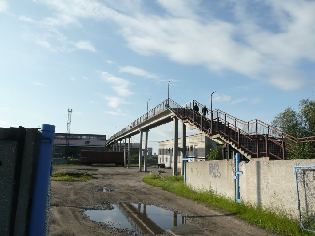 Пешеходный мост через ж.д. пути