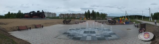 Детская площадка перед больницей