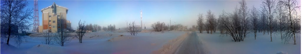Панорама. Зима. Минус 41 градус Цельсия.