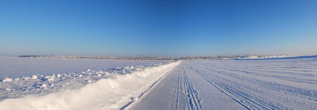 Зимняя панорама Усть-Цильмы