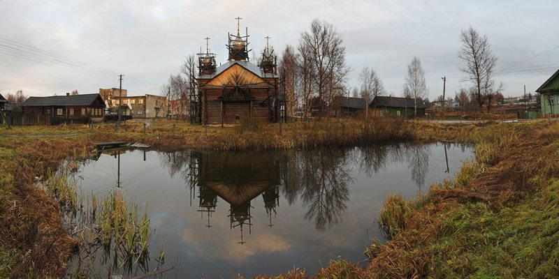 Center of the village / Центр посёлка