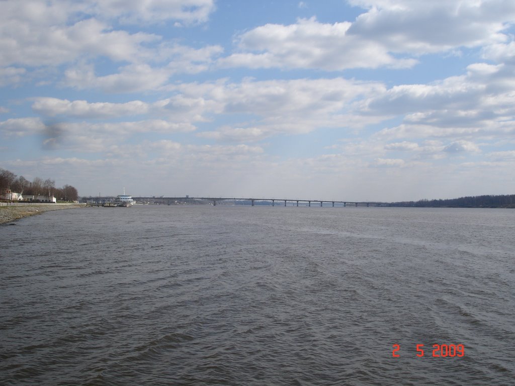 Brige across Volga river