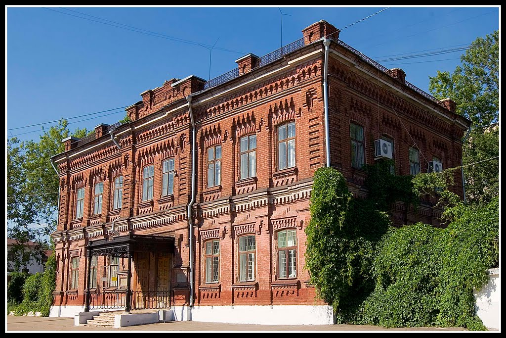 Brick house at the riverside