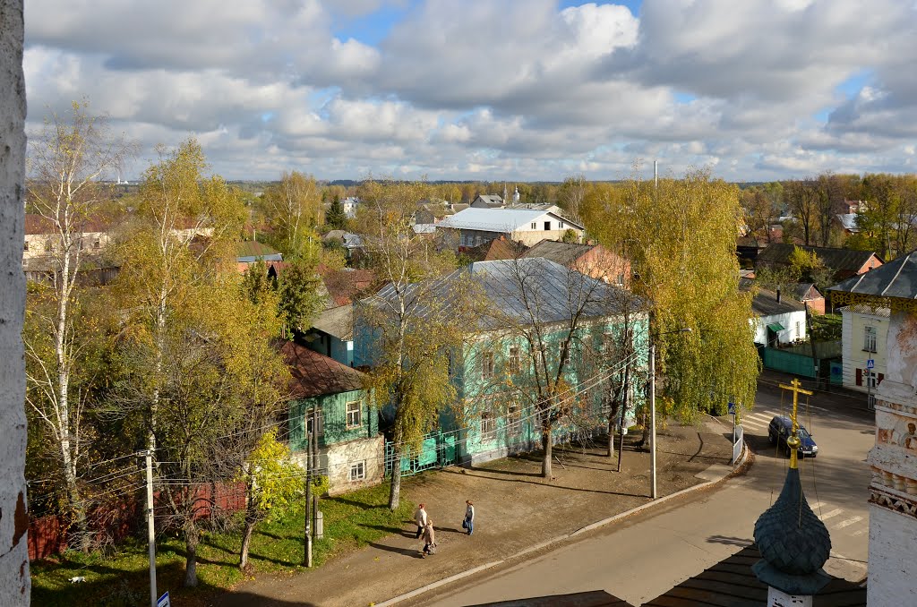 Нерехта. Вид на город с колокольни Никольской церкви.